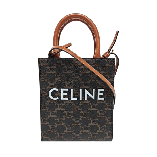 CABAS CELINE Mini Coated Canvas Brown