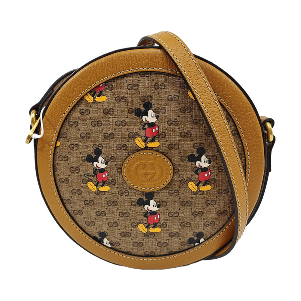 Disney X Gucci Monogram Coated Canvas Brown