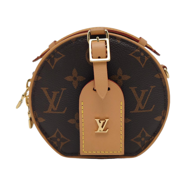 BOITE CHAPEAU Mini Monogram Coated Canvas Brown