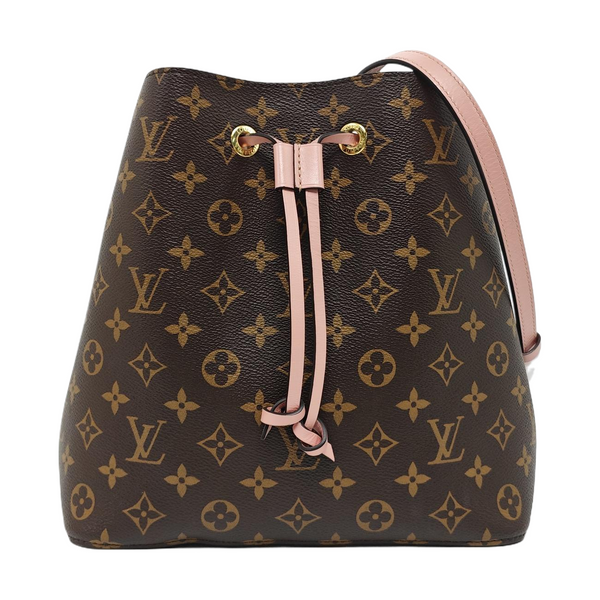 NÉONOÉ MM Monogram Coated Canvas Brown