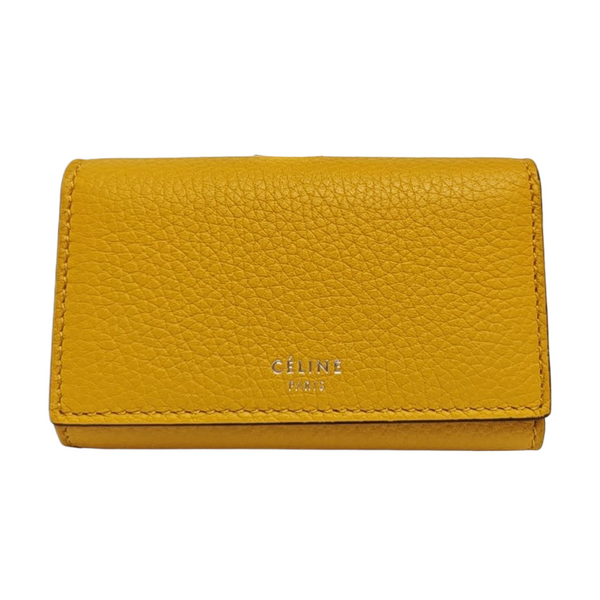 Calfskin Key Pouch Yellow