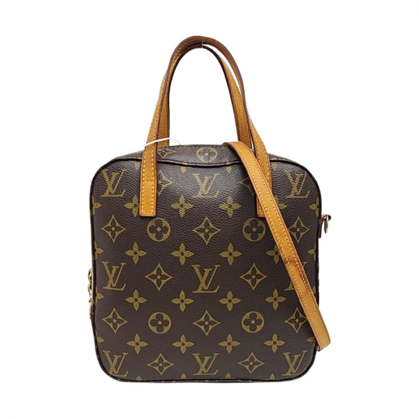 SPONTINI Monogram Coated Canvas Brown