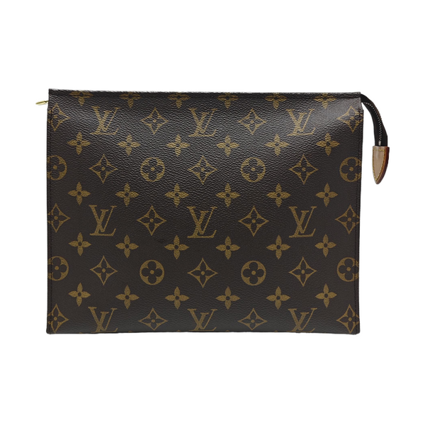 TOILET POCKET 26 Monogram Coated Canvas Brown