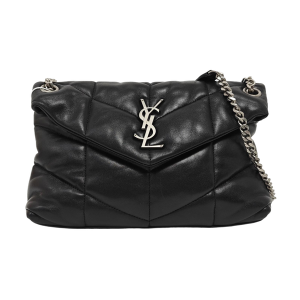 PUFFER Small Quilted Lambskin Black
