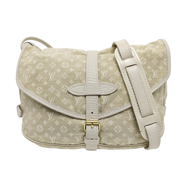 SAUMUR 28 Monogram Canvas Beige