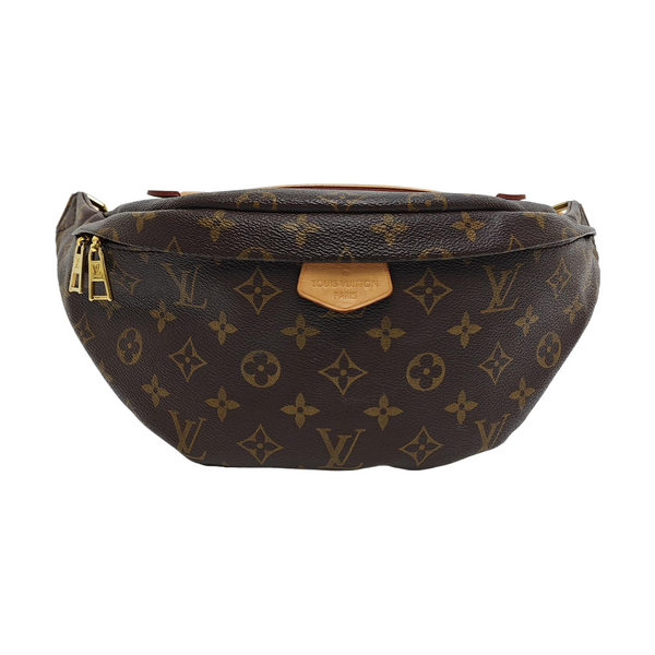 BUMBAG Monogram Coated Canvas Brown