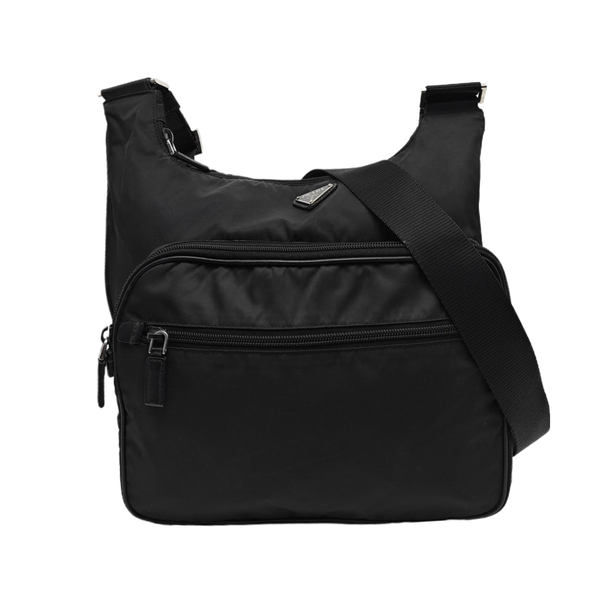 Nylon Shoulder Bag Black