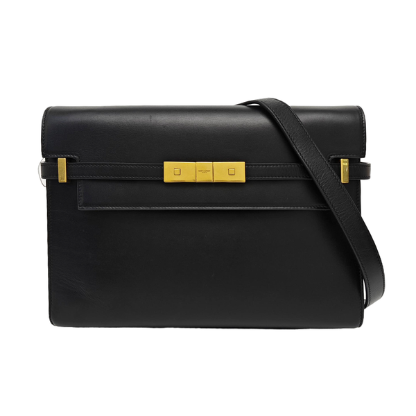 MANHATTAN Medium Calfskin Black