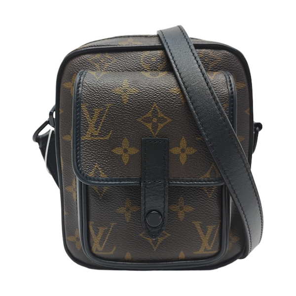 CHRISTOPHER Monogram Coated Canvas Brown