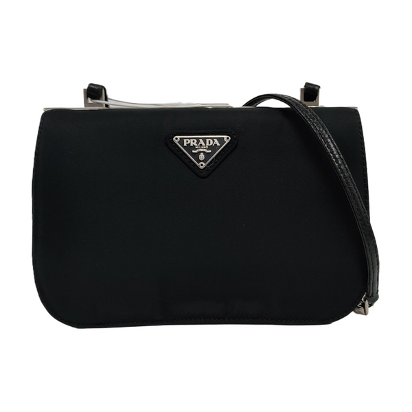 Fabric Crossbody Bag Black