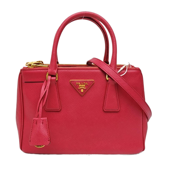 Galleria Small Saffiano Calfskin Red