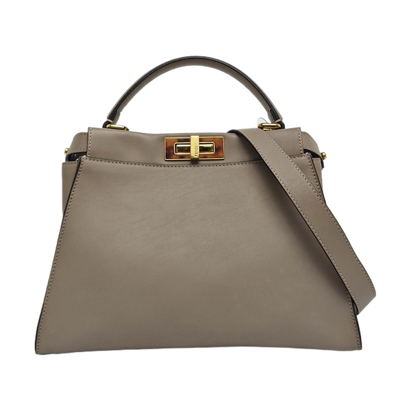 Peekaboo Medium Calfskin Gray