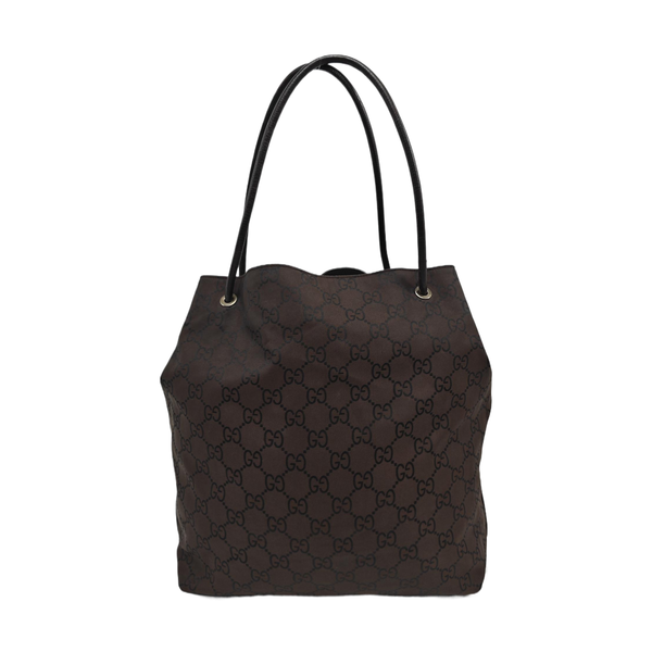 Monogram Canvas Tote Bag Brown