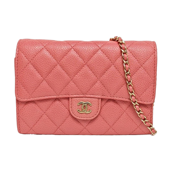 Quilted Grained Calfskin Pink