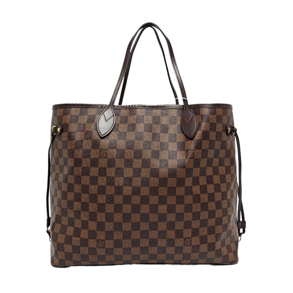 Authenticated pre-owned NEVERFULL GM Damier Ebene Coated Canvas Brown - Tote Bag at Looply