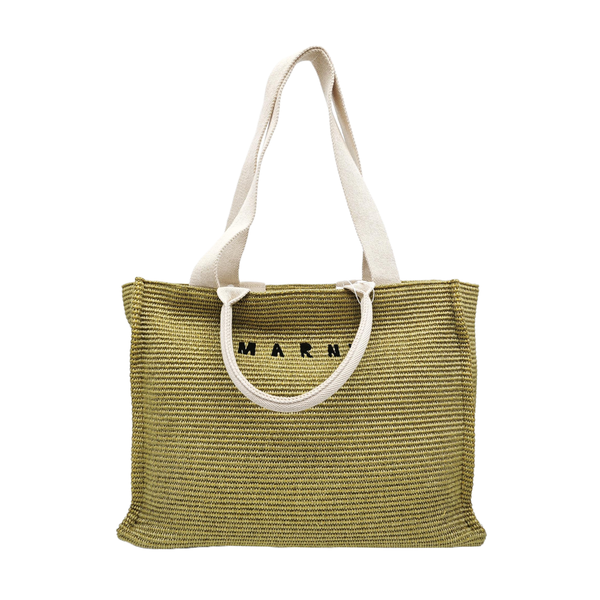 Special Material Tote Bag Green