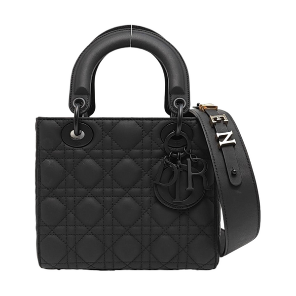 Lady Dior Small Cannage Calfskin Black