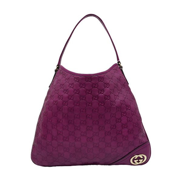 Britt Monogram Calfskin Purple