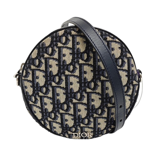 Oblique Canvas Shoulder Bag Small Blue