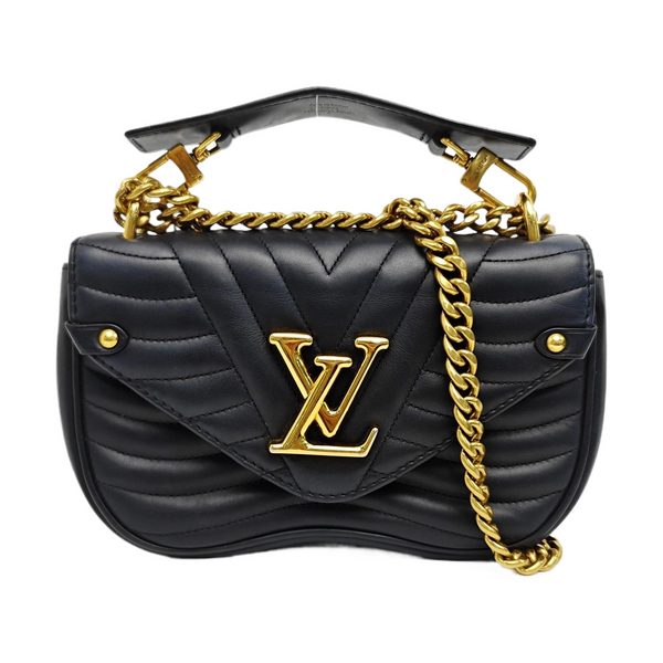 NEW WAVE PM Quilted Calfskin Black