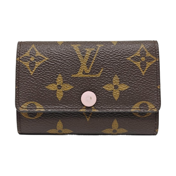 Monogram Coated Canvas Key Pouch Brown