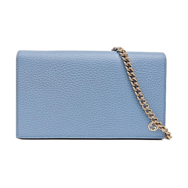 GG Marmont Super Mini Calfskin Blue