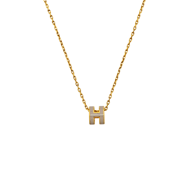 Pop H Metal Gold Necklace