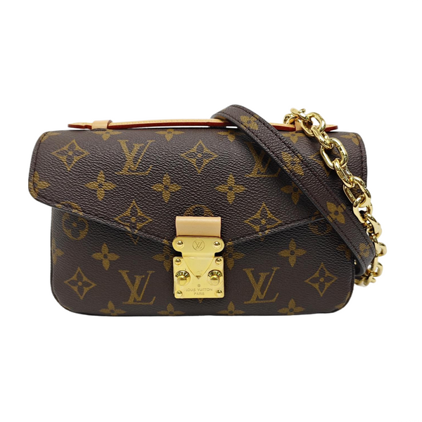 MÉTIS EAST WEST Monogram Coated Canvas Brown