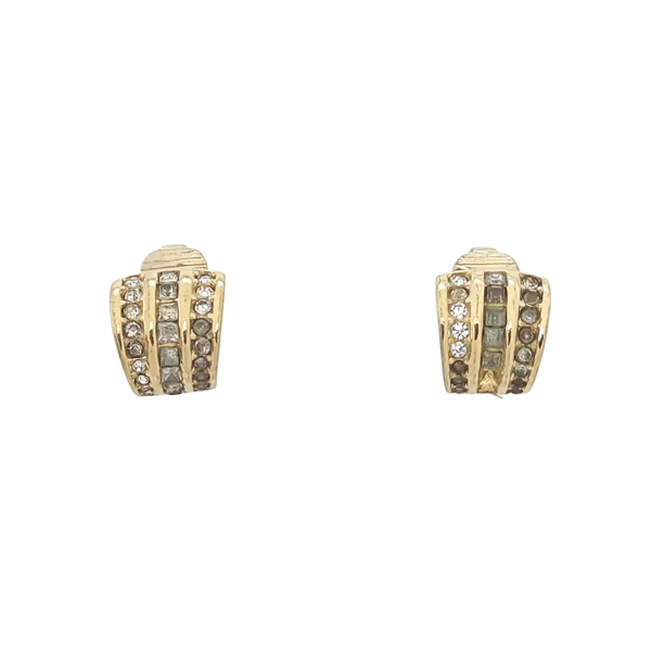 Metal Gold Clip On Earrings