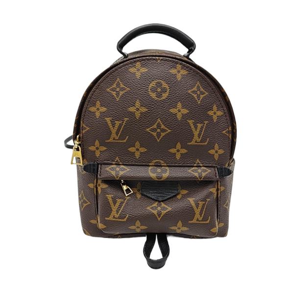 PALM SPRINGS Mini Monogram Coated Canvas Brown