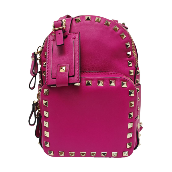 Rockstud Calfskin Red