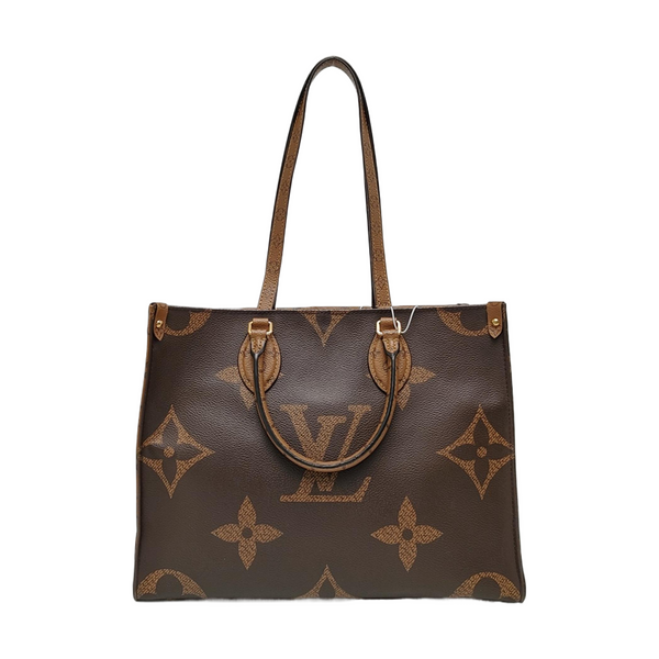 ONTHEGO MM Monogram Coated Canvas Brown