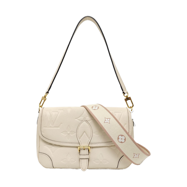 DIANE Monogram Calfskin Beige