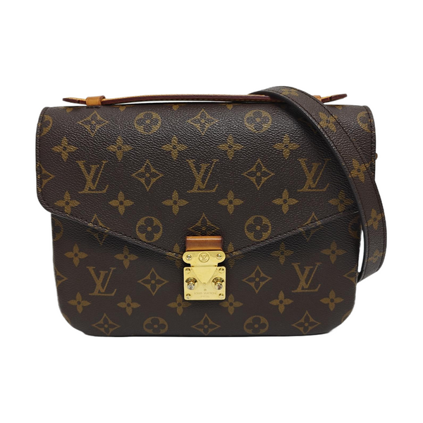 MÉTIS MM Monogram Coated Canvas Brown