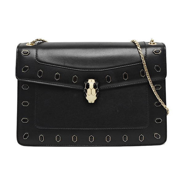 SERPENTI FOREVER Medium Calfskin Black