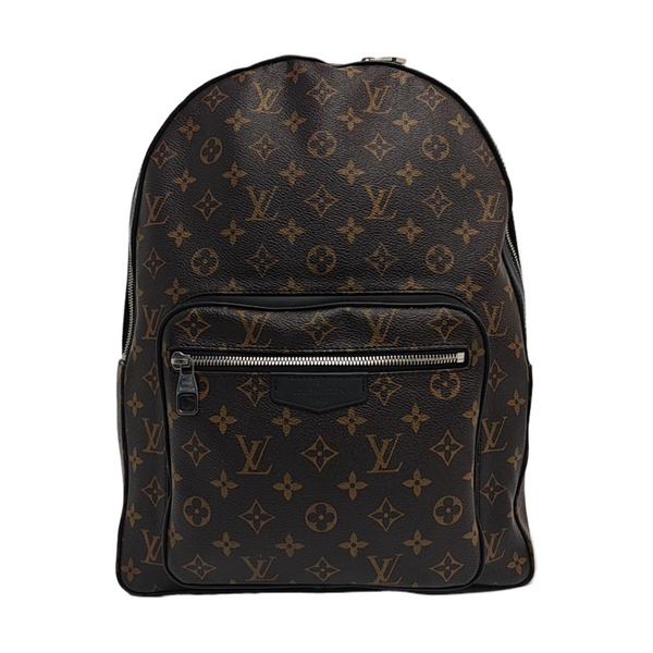JOSH Monogram Coated Canvas Brown