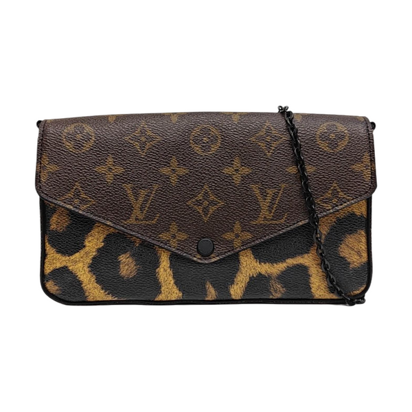 FÉLICIE Monogram Coated Canvas Brown