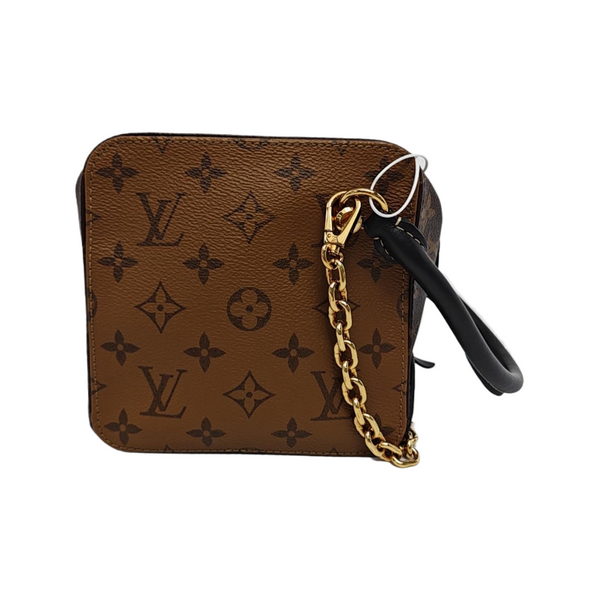 SQUARE Monogram Coated Canvas Brown