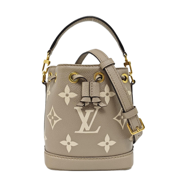 NOÉ Nano Monogram Calfskin Gray
