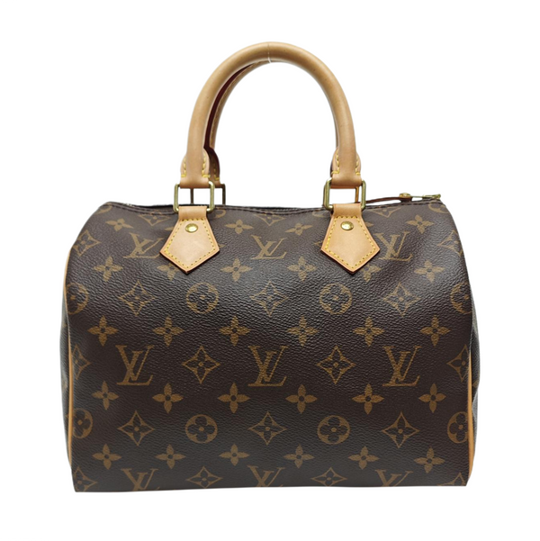 SPEEDY 25 Monogram Coated Canvas Brown