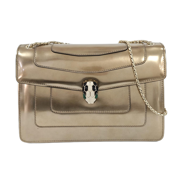 SERPENTI FOREVER Medium Calfskin Beige