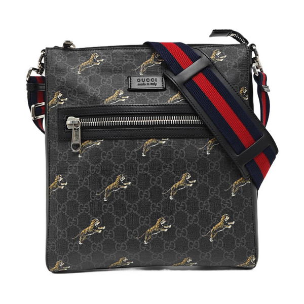 GG Supreme Monogram Coated Canvas Black