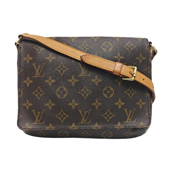 MUSETTE TANGO Monogram Coated Canvas Brown