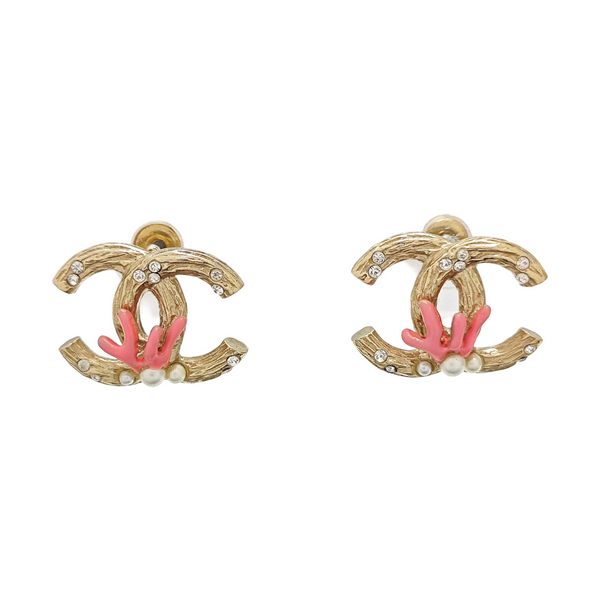 Metal Gold Stud Earrings
