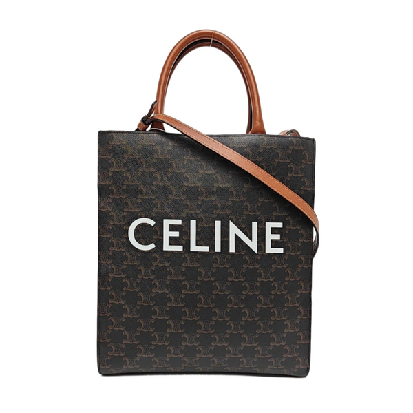 CABAS CELINE Small Coated Canvas Black
