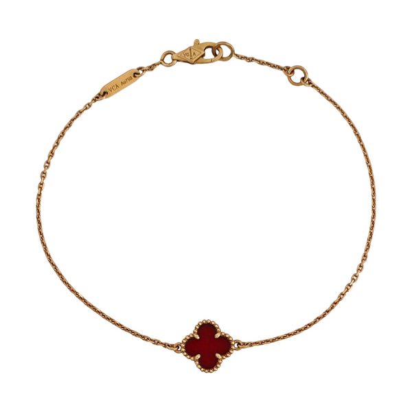 Sweet Alhambra 18k Rose Gold Bracelet
