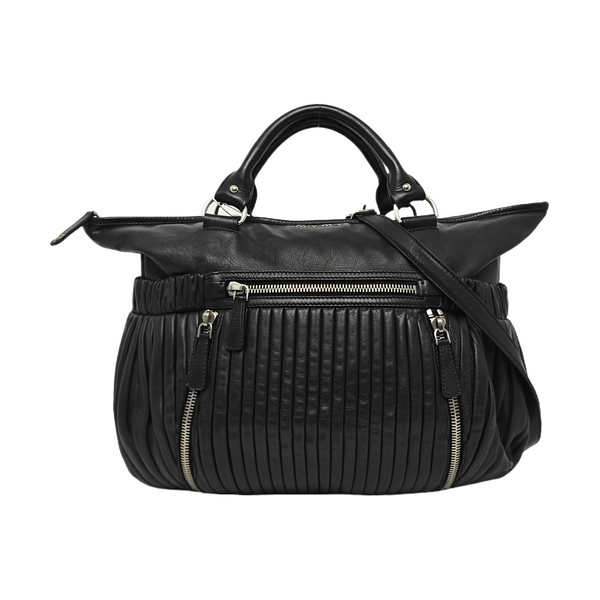 Large Leather Black