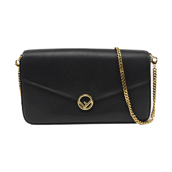 Calfskin Shoulder Bag Black