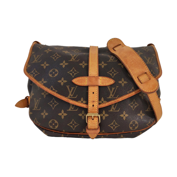 SAUMUR Monogram Coated Canvas Brown