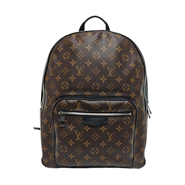 JOSH Monogram Coated Canvas Brown